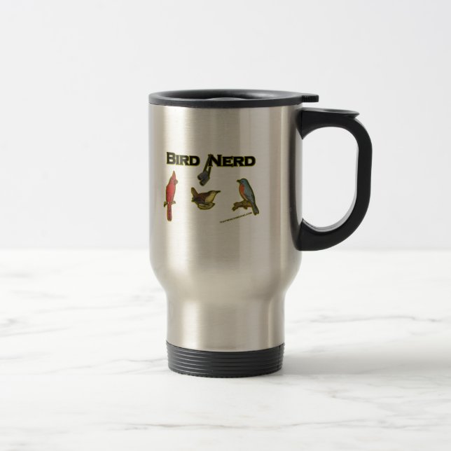 Taza De Viaje Pájaro Nerd (Derecha)