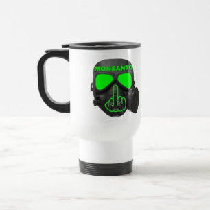 Taza De Viaje Pájaros Mug Flips Monsanto Gas Mask Flip