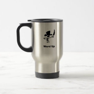 Taza De Viaje Palabra pirata arriba