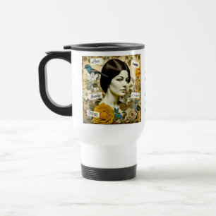 Taza De Viaje Palabras Inspiradoras personalizadas y mujer venti