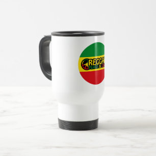 Taza De Viaje palabras positivas Paz y amor, reggae