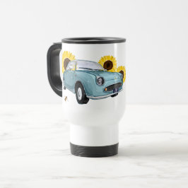 Taza De Viaje Pale Aqua Figaro travel mug - reisbeker