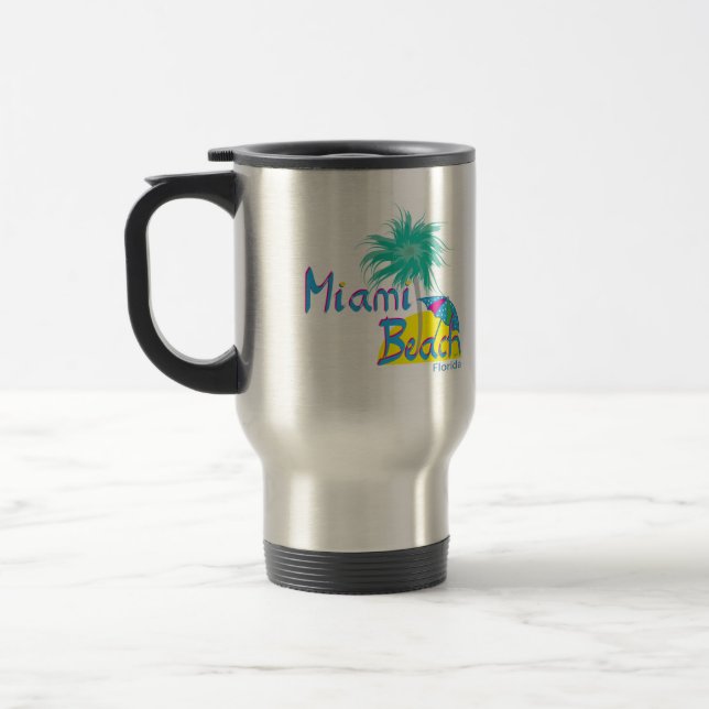 Taza De Viaje Palm and sun de Miami Beach (Izquierda)
