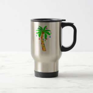 Taza De Viaje Palmera adornada para el navidad