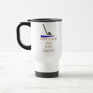 Taza De Viaje Palo de Hockey Mantén la Calma