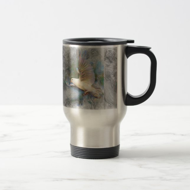 Taza De Viaje paloma artística (Derecha)