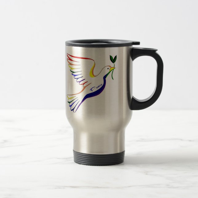 Taza De Viaje Paloma del arco iris (Derecha)