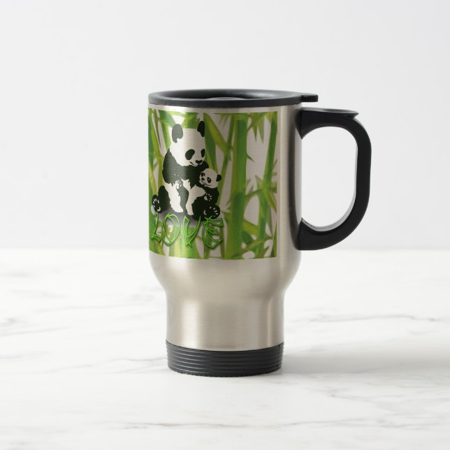 Taza De Viaje Panda ama a su bebé (Derecha)