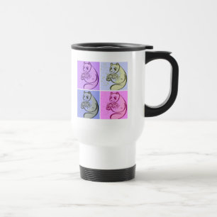Taza De Viaje Panda Bear Pop Art