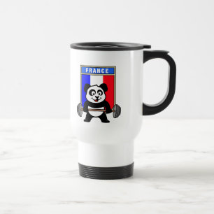 Taza De Viaje Panda de elevación de pesas de Francia
