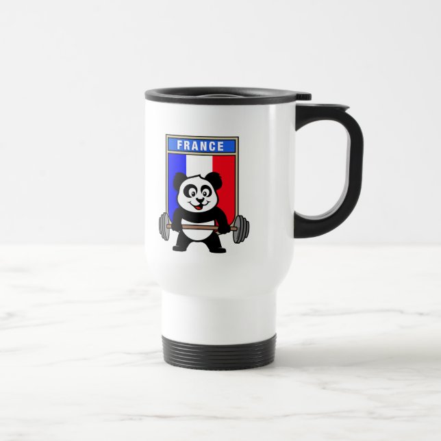 Taza De Viaje Panda de elevación de pesas de Francia (Derecha)