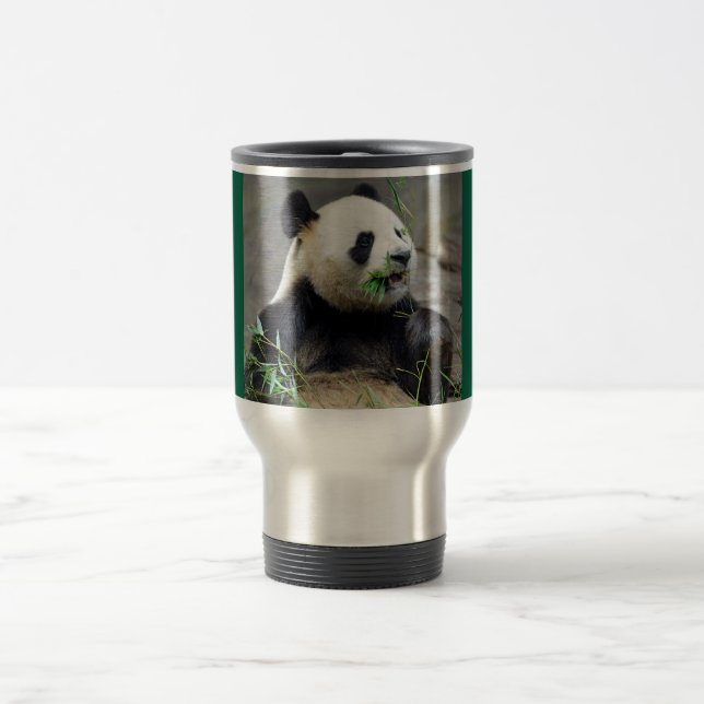 Taza De Viaje Panda gigante comiendo bambú (Centro)