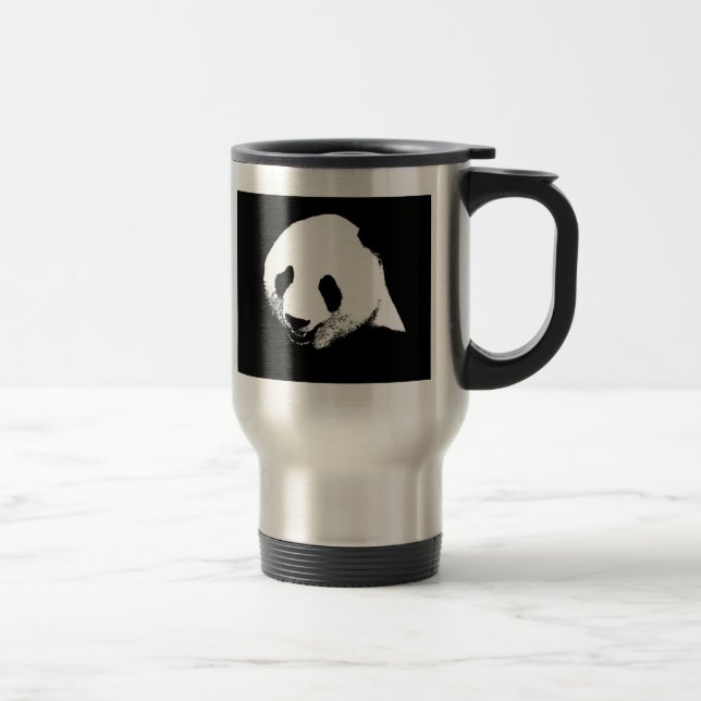 Taza De Viaje Panda Mug blanco y negro (Derecha)