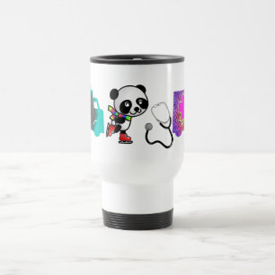 Taza De Viaje Panda Patinar Hielo Doctor Enfermera Medicina Depo