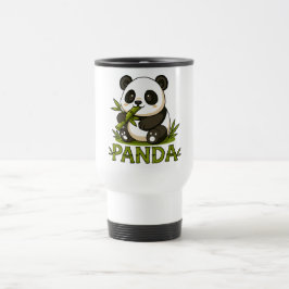 Taza De Viaje panda y bambú