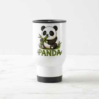 Taza De Viaje panda y bambú