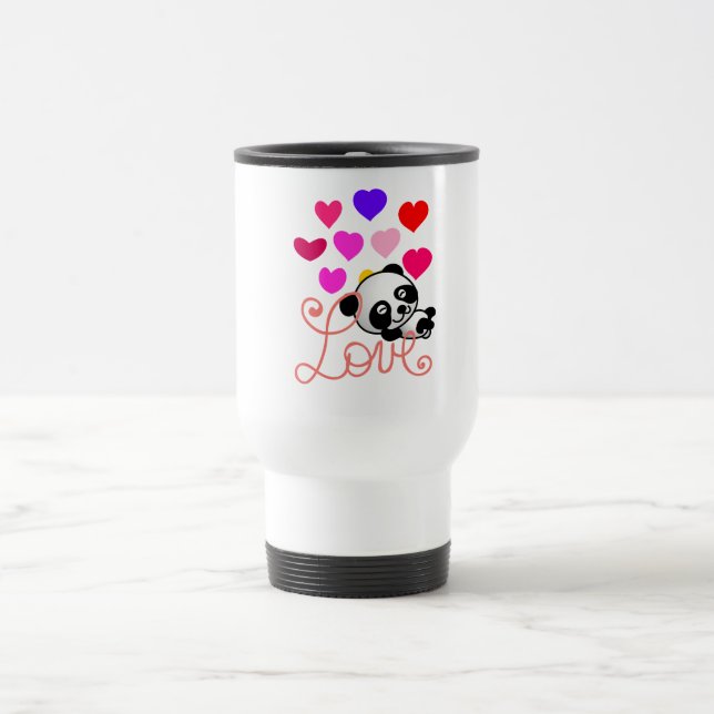 Taza De Viaje pandas "panda bears" "panda bear baby" "kawaii pan (Centro)