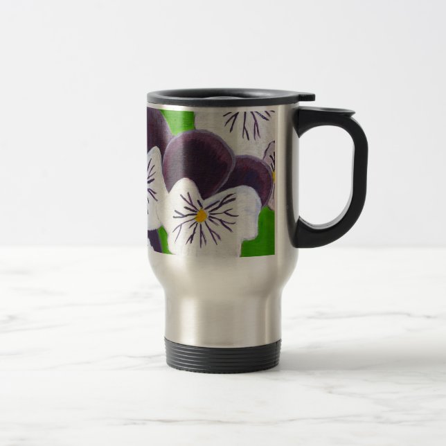 Taza De Viaje Pansies (Derecha)