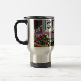 Taza De Viaje Pansies y Fleur-de-lis - Viñedo de Martha