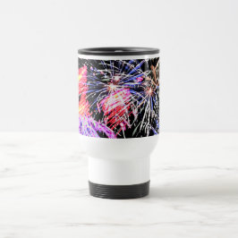 Taza De Viaje Pantalla de fuegos artificiales
