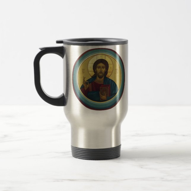 Taza De Viaje Pantocrador de Jesucristo (Izquierda)