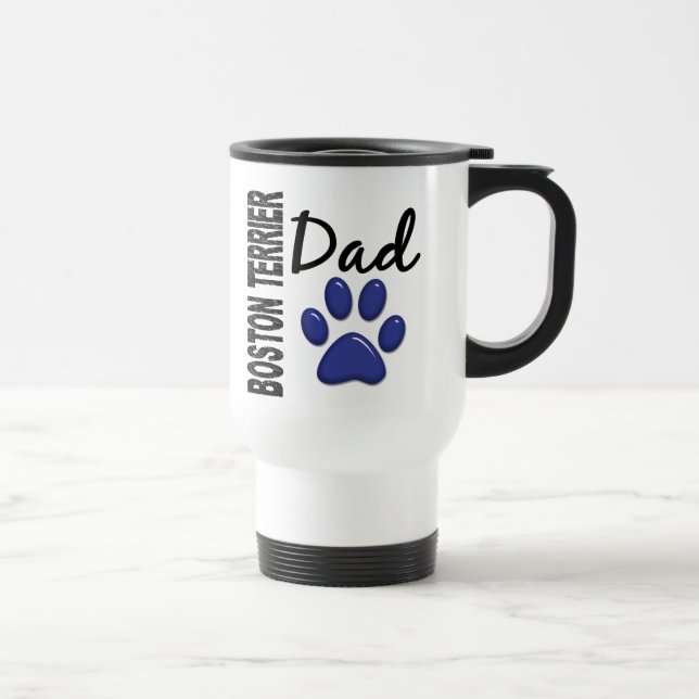 Taza De Viaje Papá 2 de Boston Terrier (Derecha)