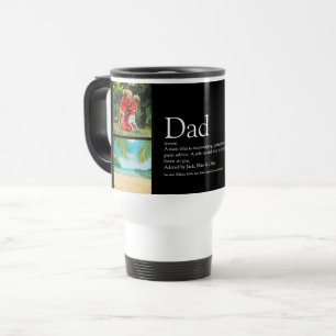 Taza De Viaje Papá Daddy Padre Definición 4 Collage de Fotos Neg