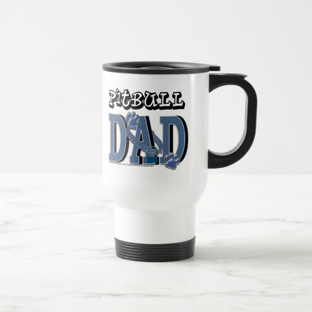 Taza De Viaje PAPÁ de Pitbull (Derecha)