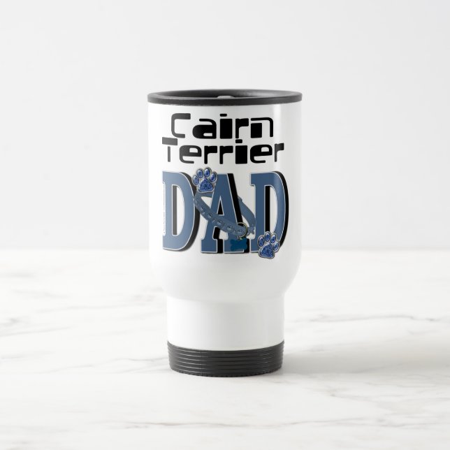 Taza De Viaje PAPÁ de Terrier de mojón (Centro)