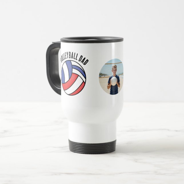 Taza De Viaje Papá de voleibol (Anverso izquierdo)