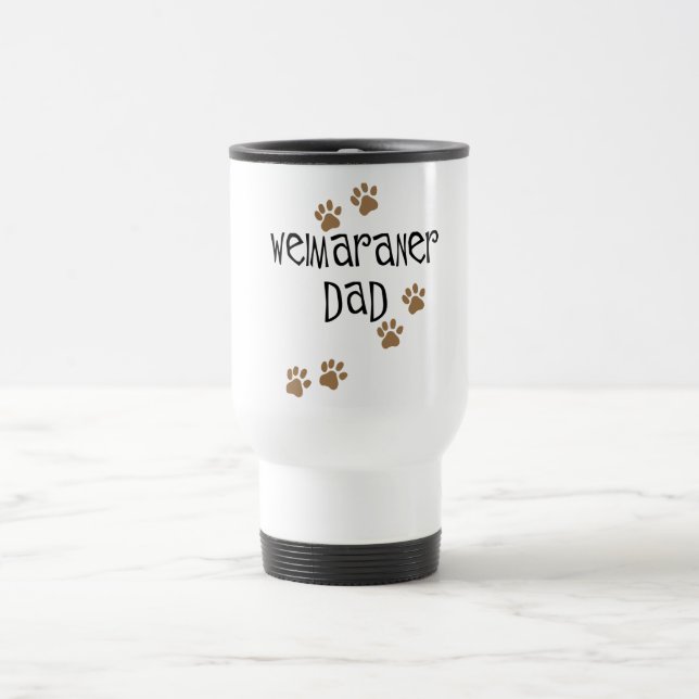 Taza De Viaje Papá de Weimaraner (Centro)