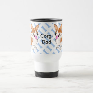 Taza De Viaje Papá del Corgi Galés del Pembroke