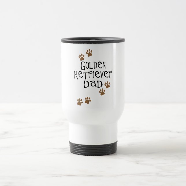Taza De Viaje Papá del golden retriever (Centro)