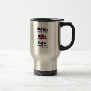 Taza De Viaje Papá del Triathlon