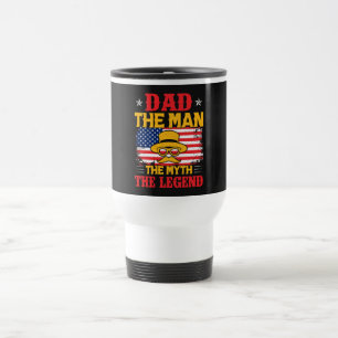 Taza De Viaje Papá El Hombre El Mito La Leyenda