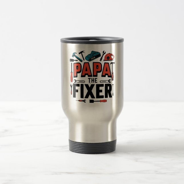 Taza De Viaje Papá, el matón del viajero al trabajo - regalo del (Centro)
