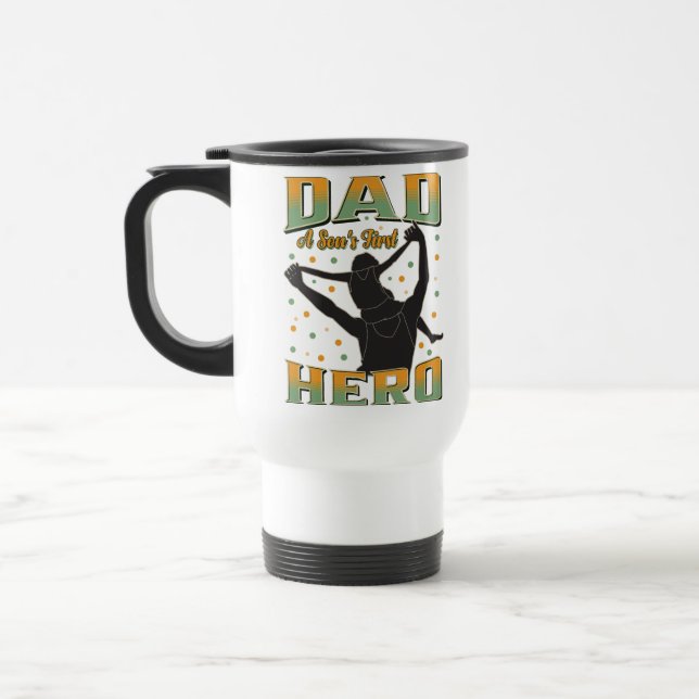 Taza De Viaje Papá El Primer Héroe de un Hijo (Izquierda)
