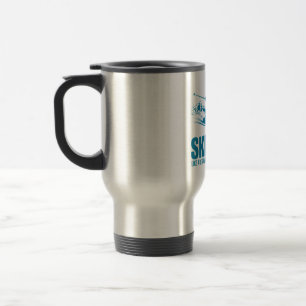 Taza De Viaje Papá esquí - Más frío que el diseño normal de un p