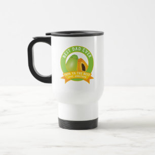 Taza De Viaje Papá linda Ya el mejor retruécano divertido de l