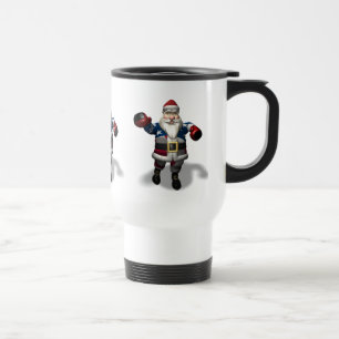 Taza De Viaje Papá Noel en el día del boxeo