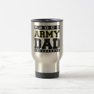 Taza De Viaje Papá orgulloso del ejército
