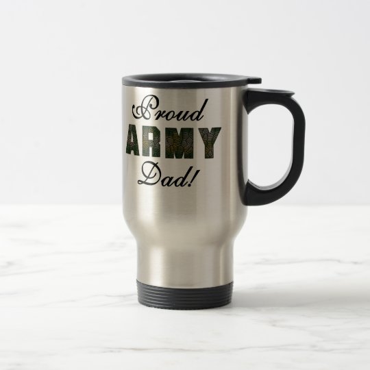 Taza De Viaje Papá orgulloso del ejército