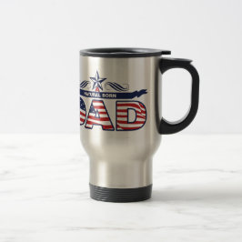 Taza De Viaje Papá, padre, papá llevado natural