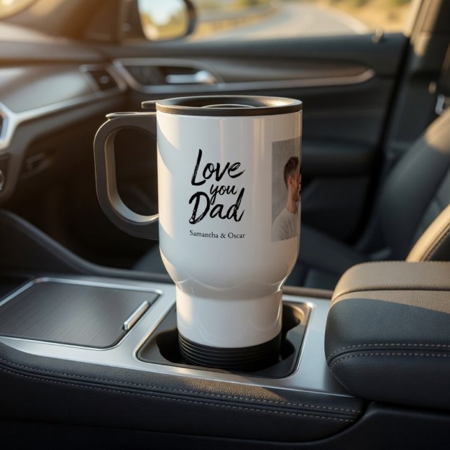 Taza De Viaje Papá Personalizado con Foto Regalo Personalizado (Subido por el creador)