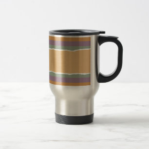 Taza De Viaje Papel de envoltura a rayas arrancado