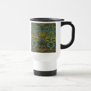 Taza De Viaje Papel de escritorio de William Morris Peacock Drag