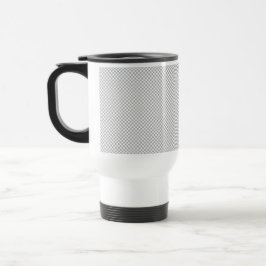 Taza De Viaje Papel de regalo gris con patrón de Navidad moderno