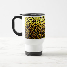 Taza De Viaje Papel pintado de leopardo