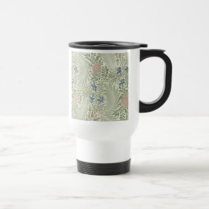 Taza De Viaje Papel pintado floral Larkspur de William Morris