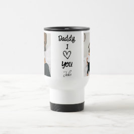 Taza De Viaje Papi, te amo | Fotos personalizadas Travel Mug